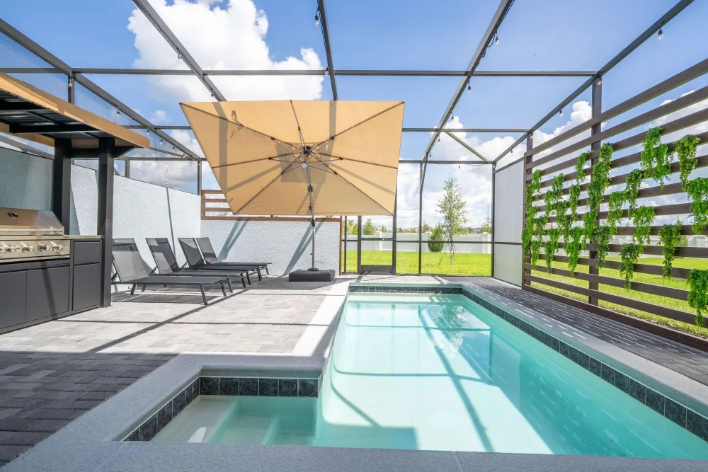 Piscina privativa de casa de temporada em Orlando